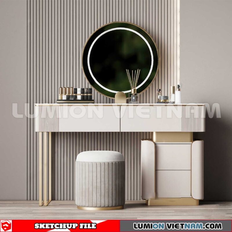 230713. Dressing table Sketchup 3D Models
