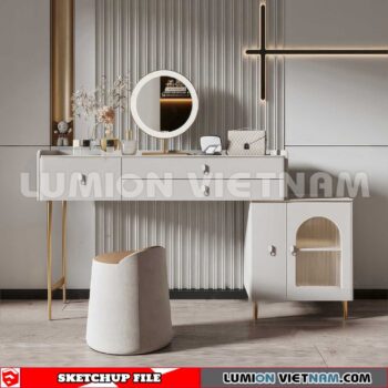 230713. Dressing table Sketchup 3D Models