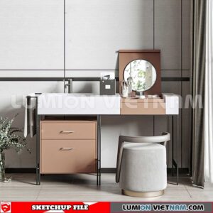 230713. Dressing table Sketchup 3D Models