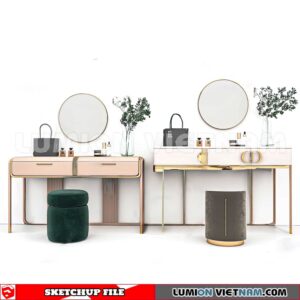 230713. Dressing table Sketchup 3D Models