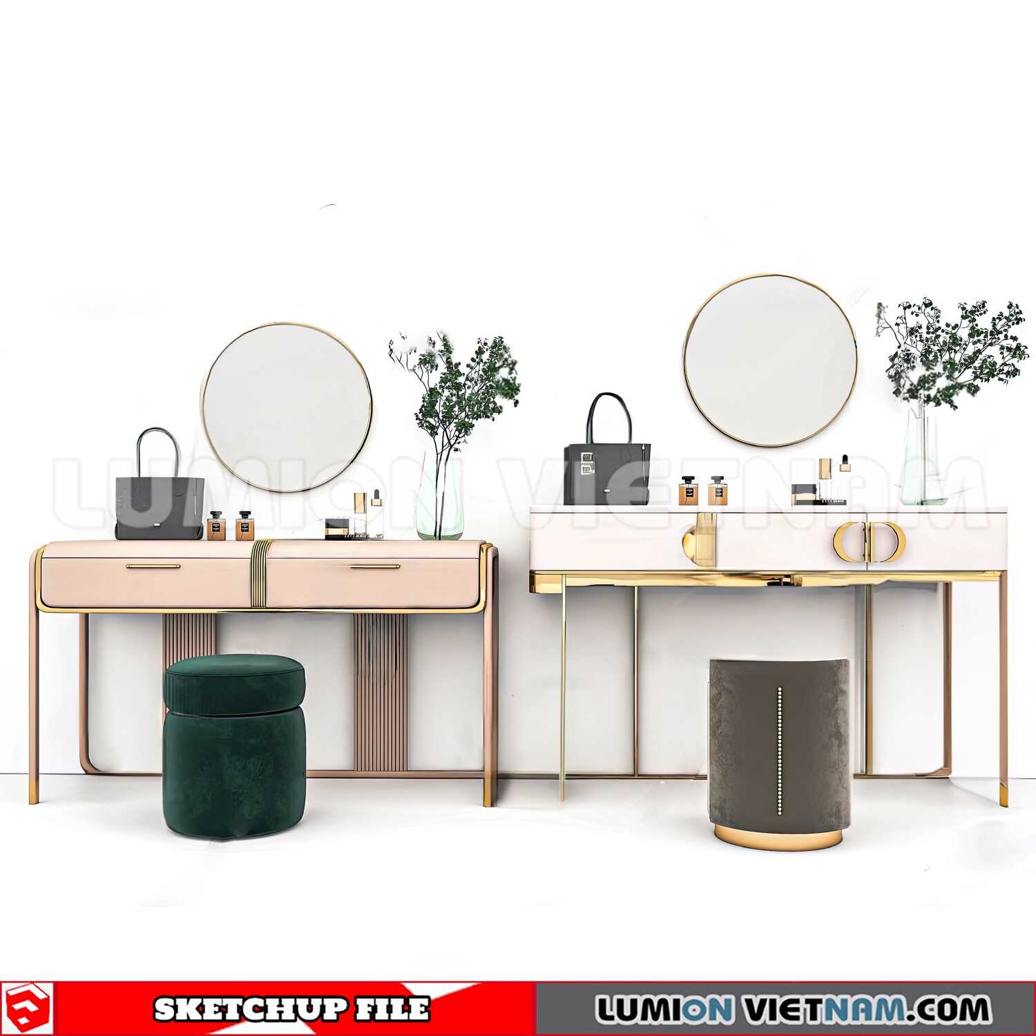 230713-Dressing-Table-(20)-Sketchup-Models