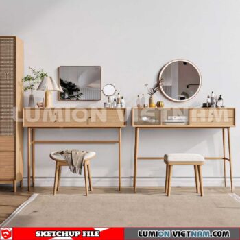 230713. Dressing table Sketchup 3D Models