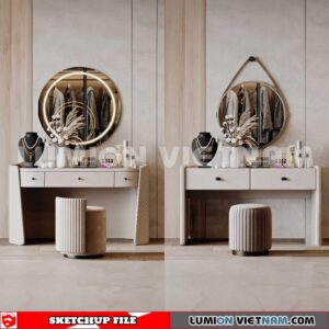 230713. Dressing table Sketchup 3D Models
