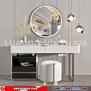 230713. Dressing table Sketchup 3D Models