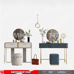 230713. Dressing table Sketchup 3D Models