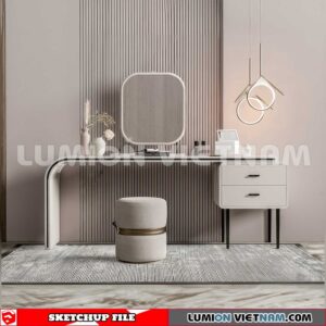 230713. Dressing table Sketchup 3D Models