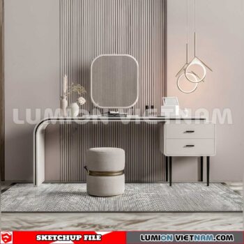 230713. Dressing table Sketchup 3D Models