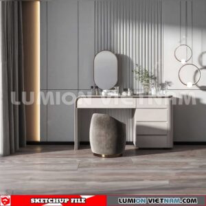 230713. Dressing table Sketchup 3D Models