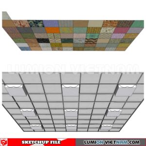 230719. Dropped Ceiling Sketchup 3D Models