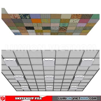 230719. Dropped Ceiling Sketchup 3D Models