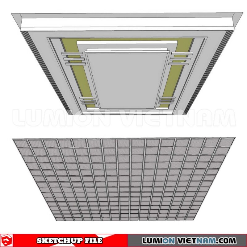 230719. Dropped Ceiling Sketchup 3D Models