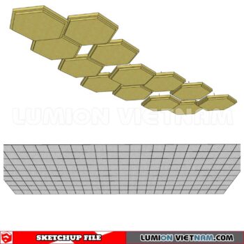 230719. Dropped Ceiling Sketchup 3D Models