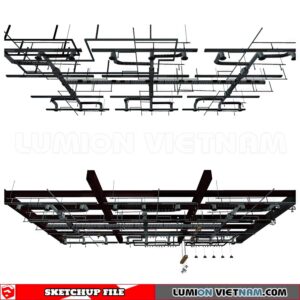 230719. Dropped Ceiling Sketchup 3D Models