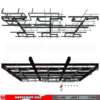 230719. Dropped Ceiling Sketchup 3D Models