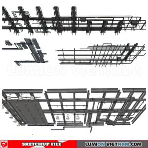 230719. Dropped Ceiling Sketchup 3D Models