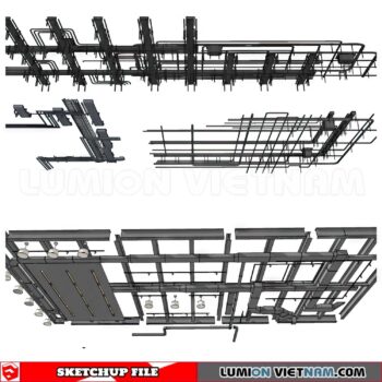 230719. Dropped Ceiling Sketchup 3D Models