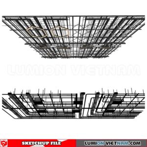 230719. Dropped Ceiling Sketchup 3D Models