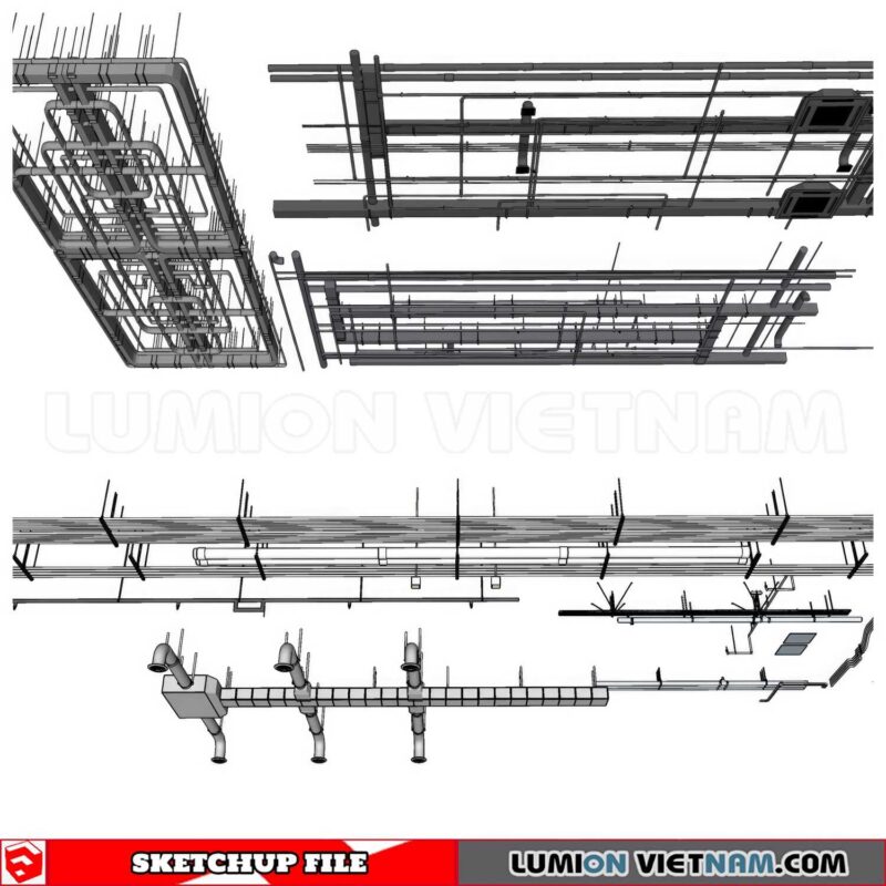 230719. Dropped Ceiling Sketchup 3D Models