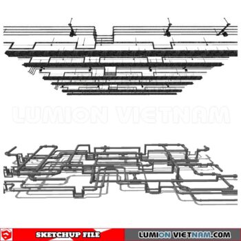 230719. Dropped Ceiling Sketchup 3D Models