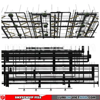 230719. Dropped Ceiling Sketchup 3D Models