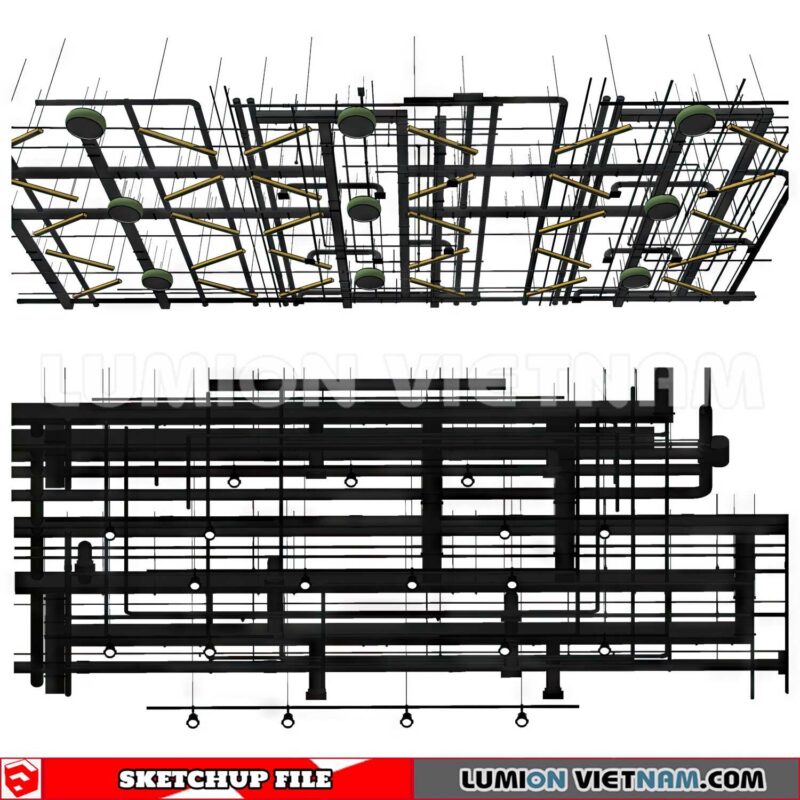 230719. Dropped Ceiling Sketchup 3D Models