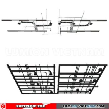230719. Dropped Ceiling Sketchup 3D Models