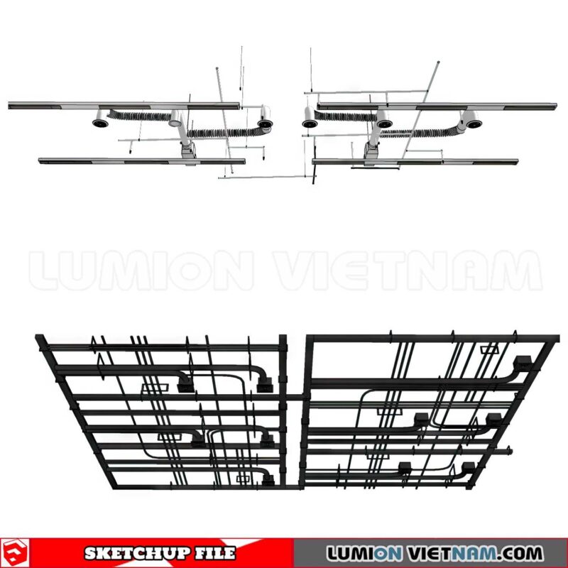 230719. Dropped Ceiling Sketchup 3D Models