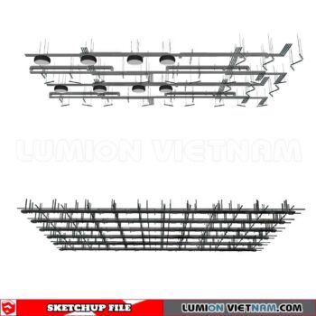 230719. Dropped Ceiling Sketchup 3D Models