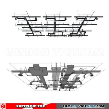 230719. Dropped Ceiling Sketchup 3D Models