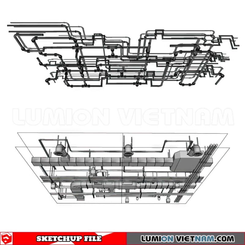 230719. Dropped Ceiling Sketchup 3D Models