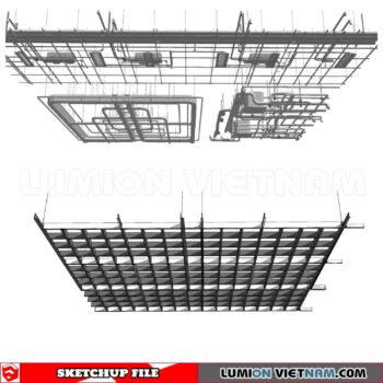 230719. Dropped Ceiling Sketchup 3D Models