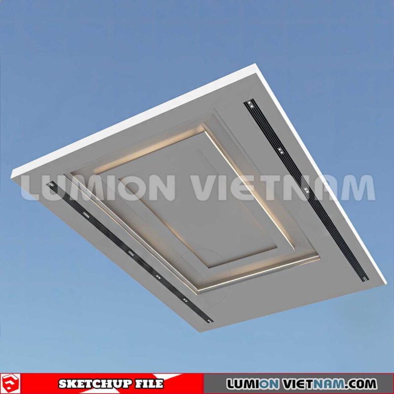230719. Dropped Ceiling Sketchup 3D Models