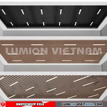 230719. Dropped Ceiling Sketchup 3D Models