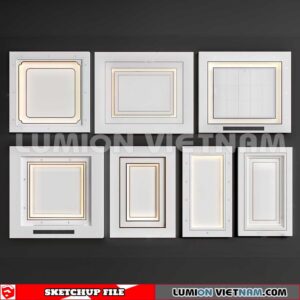 230719. Dropped Ceiling Sketchup 3D Models