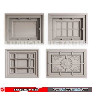 230719. Dropped Ceiling Sketchup 3D Models