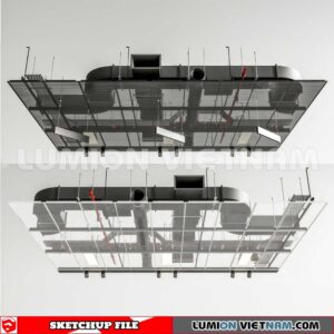 230719. Dropped Ceiling Sketchup 3D Models