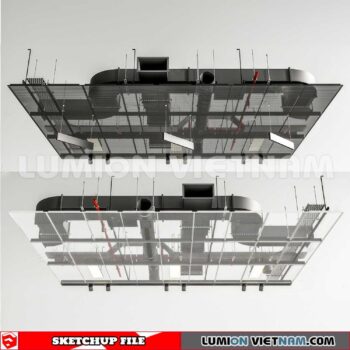 230719. Dropped Ceiling Sketchup 3D Models