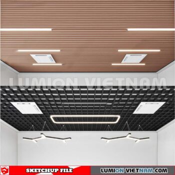 230719. Dropped Ceiling Sketchup 3D Models