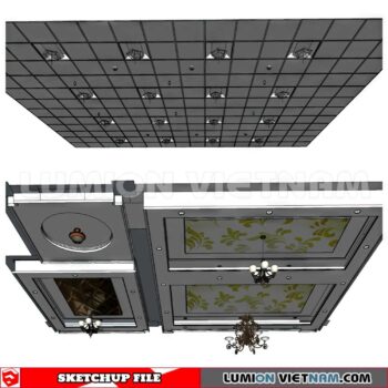 230719. Dropped Ceiling Sketchup 3D Models