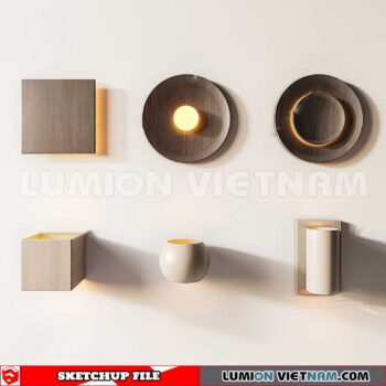 230722. Wall light Sketchup 3D Models