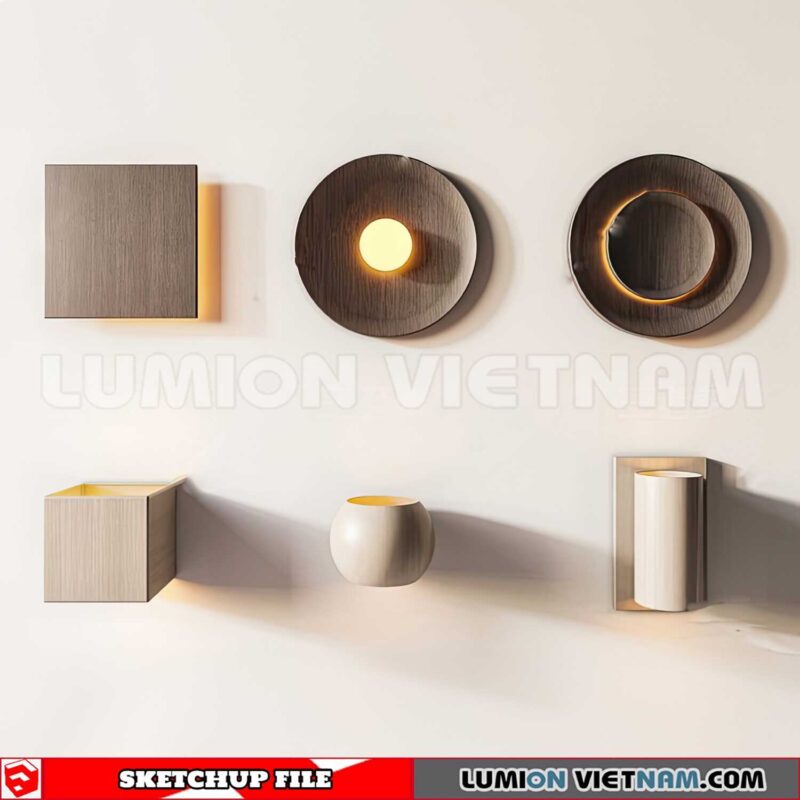 230722. Wall light Sketchup 3D Models