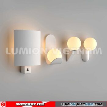 230722. Wall light Sketchup 3D Models