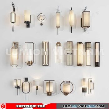 230722. Wall light Sketchup 3D Models