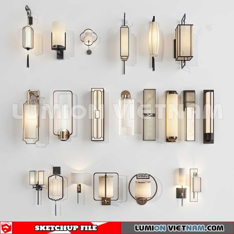 230722. Wall light Sketchup 3D Models