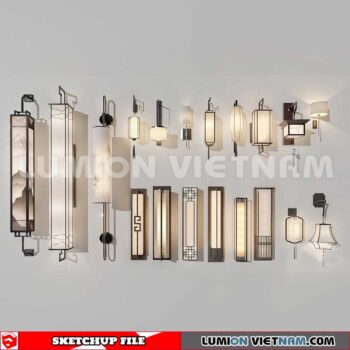 230722. Wall light Sketchup 3D Models