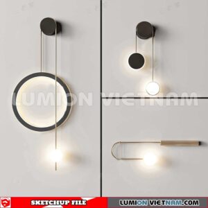 230722. Wall light Sketchup 3D Models