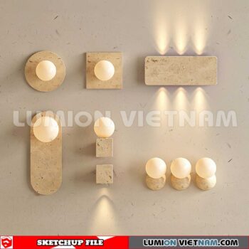 230722. Wall light Sketchup 3D Models