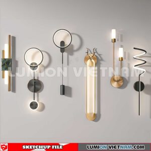 230722. Wall light Sketchup 3D Models