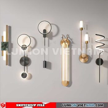 230722. Wall light Sketchup 3D Models