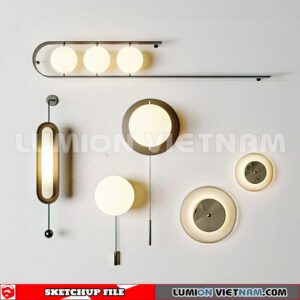230722. Wall light Sketchup 3D Models
